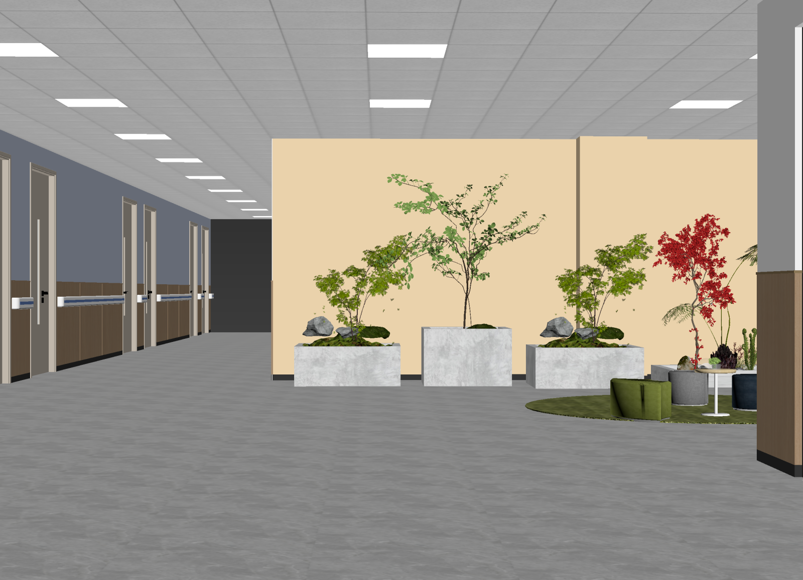 现代走廊3D模型下载【ID:1214957612】