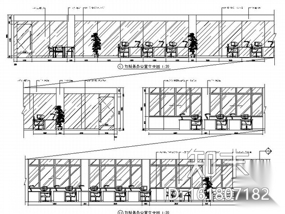 [南京]现代化城市重要国防科技生产基地办公楼装修设计施...cad施工图下载【ID:161807182】