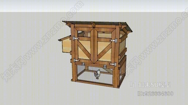 鸡舍SU模型下载【ID:926664600】