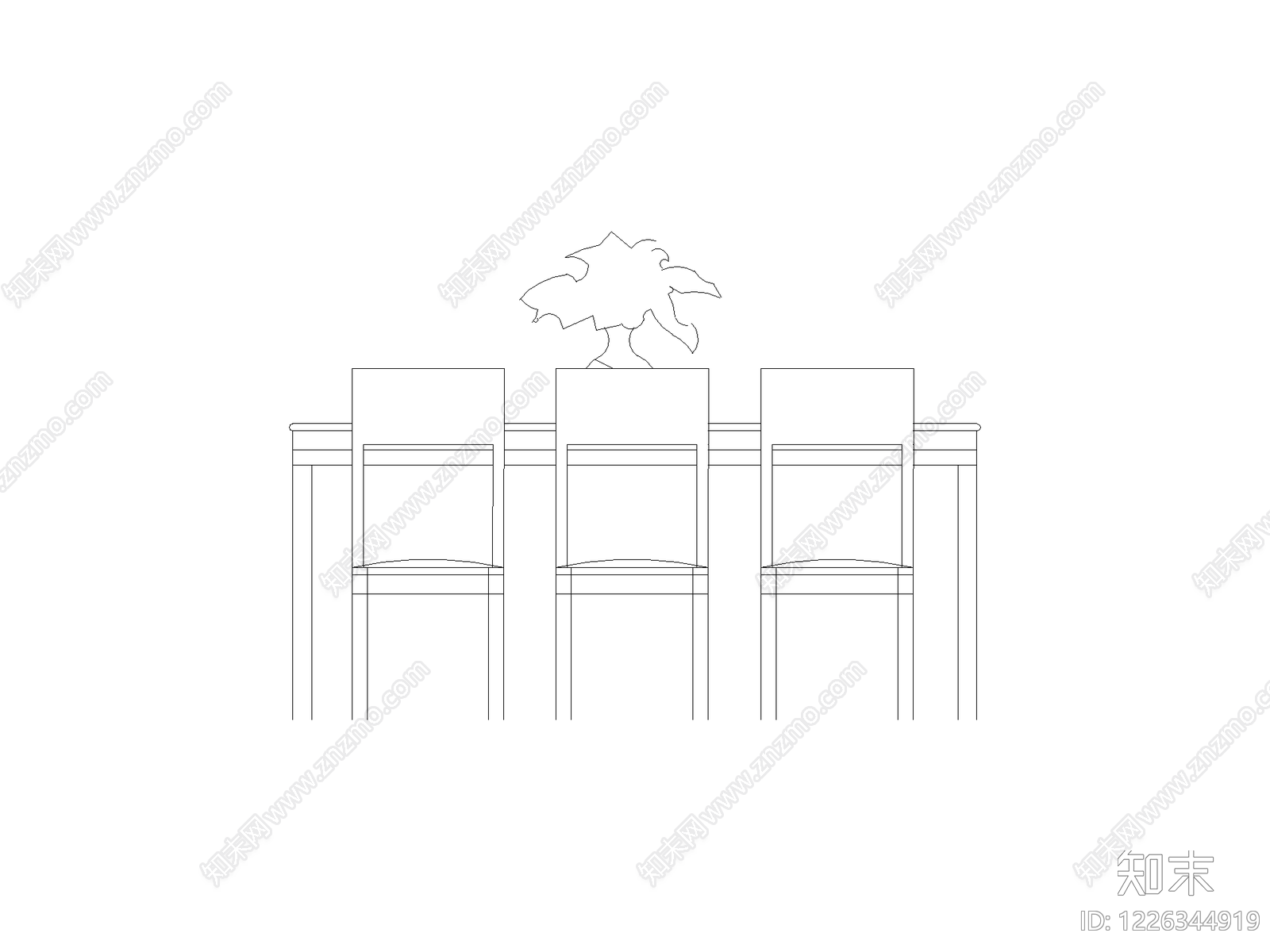 现代椅子CAD图纸
