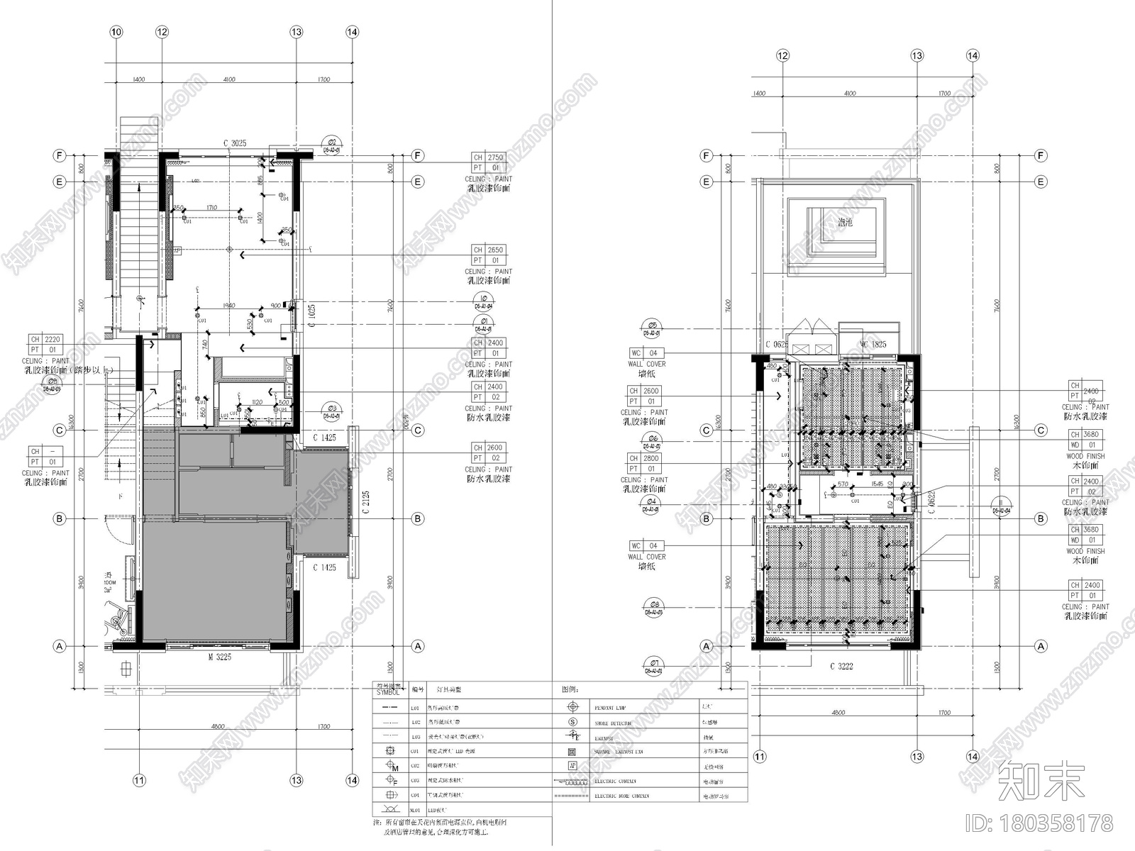 [丽江]复华度假世界60㎡叠拼别墅装修施工图施工图下载【ID:180358178】