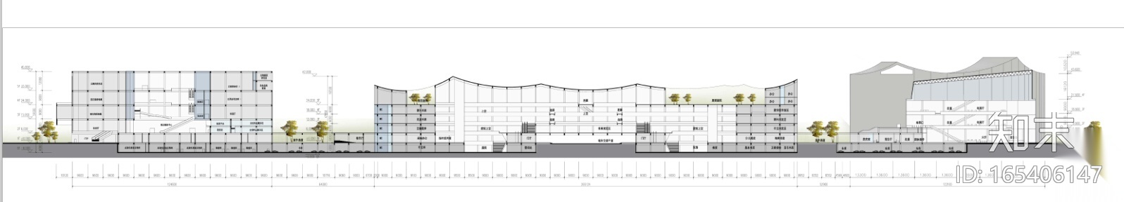 [江西]省级文化中心建筑设计方案文本（中标方案）施工图下载【ID:165406147】