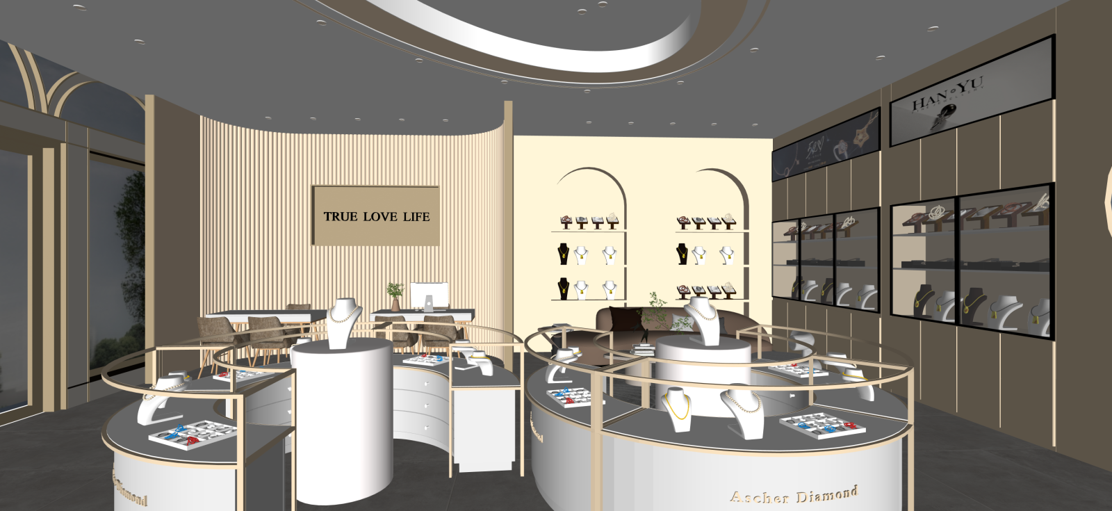 现代其他产品展厅SU模型下载【ID:1222283637】