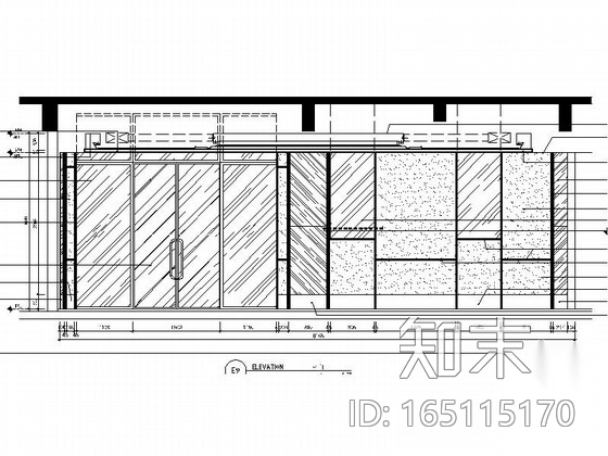 [浙江]时尚简约售楼中心设计CAD施工图（含实景图）cad施工图下载【ID:165115170】