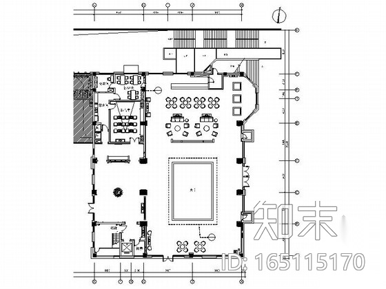 [浙江]时尚简约售楼中心设计CAD施工图（含实景图）cad施工图下载【ID:165115170】