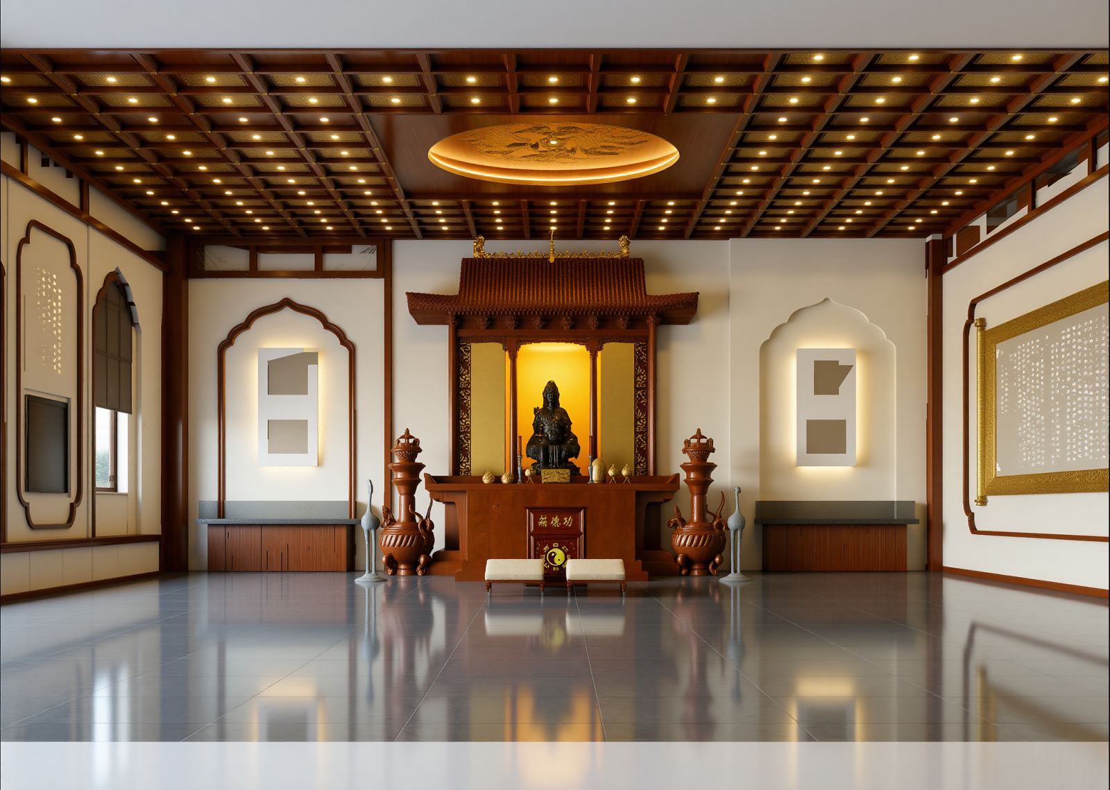 中式佛堂3D模型下载【ID:1214754884】
