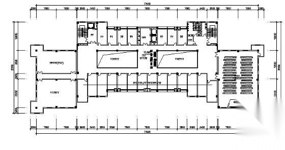 某十四层广电中心建筑方案图cad施工图下载【ID:151432140】