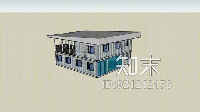 现代窗SU模型草图