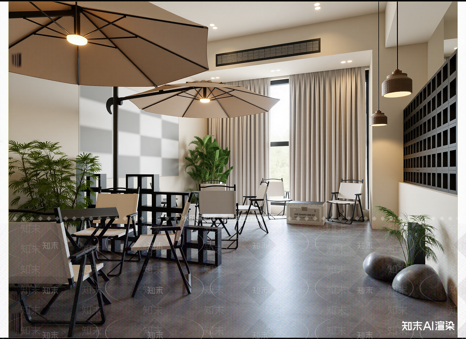 现代咖啡厅3D模型下载【ID:1214593071】