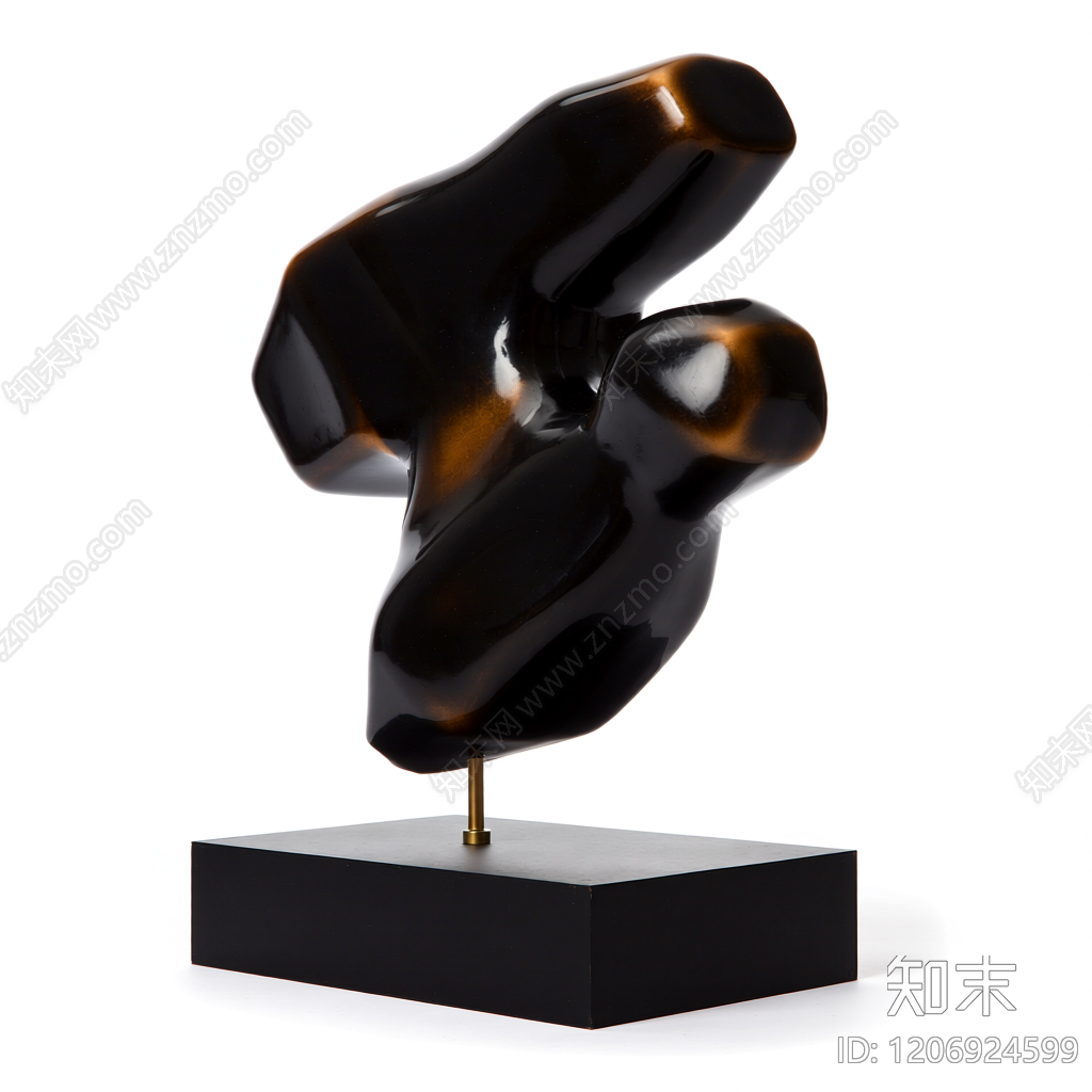 抽象雕塑装饰品3D模型下载【ID:1206924599】
