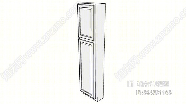 Briarwood高柜12UCS2190-12“深，带架子，单门SU模型下载【ID:534591105】