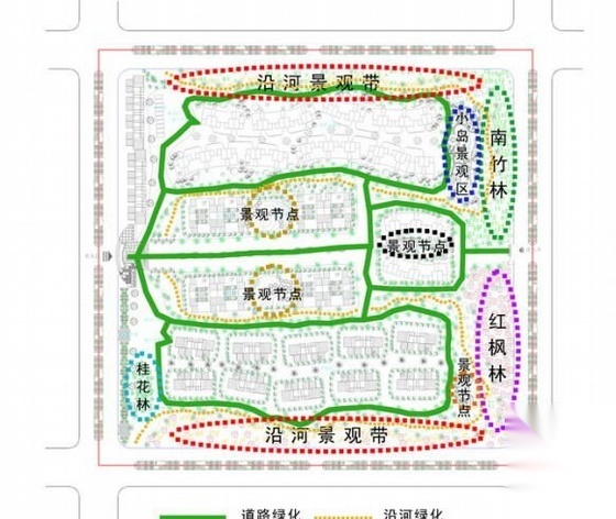 某生态小区规划设计cad施工图下载【ID:161102160】