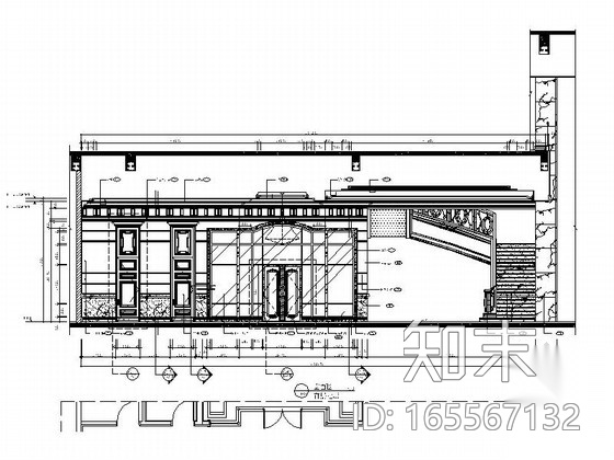 欧式奢华典雅娱乐会所室内施工图（含高清效果图）cad施工图下载【ID:165567132】