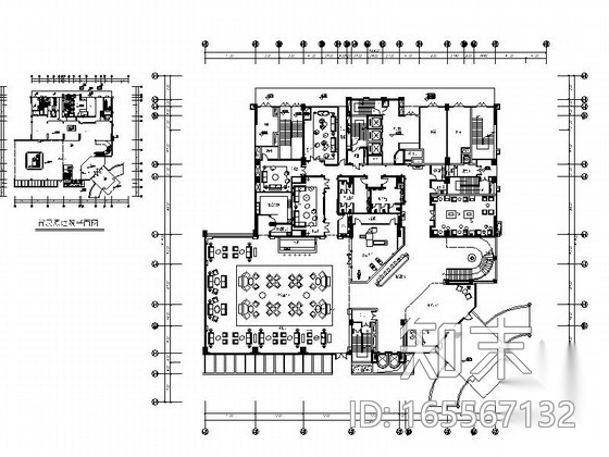 欧式奢华典雅娱乐会所室内施工图（含高清效果图）cad施工图下载【ID:165567132】