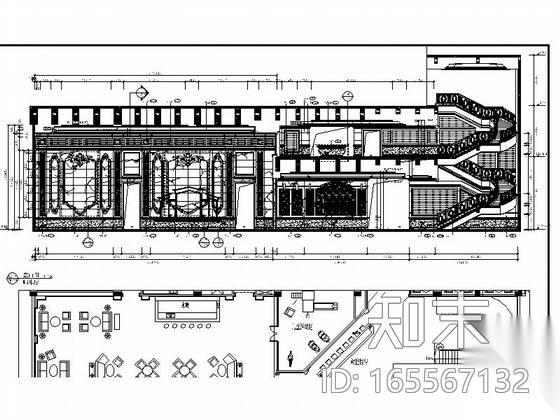 欧式奢华典雅娱乐会所室内施工图（含高清效果图）cad施工图下载【ID:165567132】