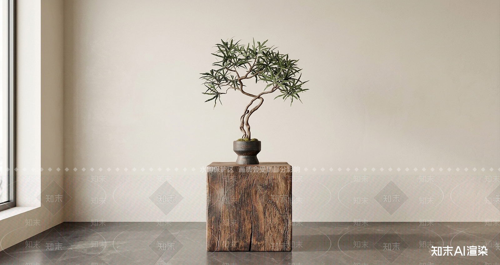 艺术绿植盆栽3D模型下载【ID:1227416630】