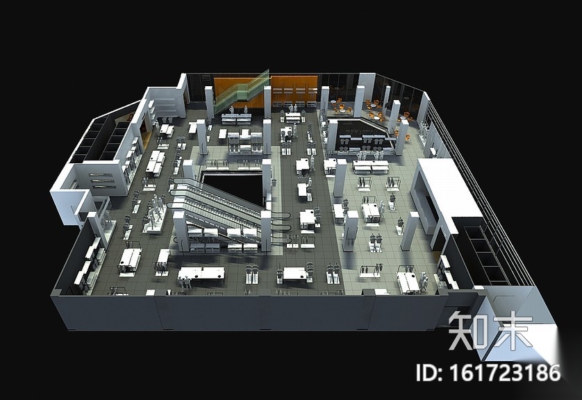 [武汉]美特斯邦威武汉旗舰店施工图+效果图cad施工图下载【ID:161723186】