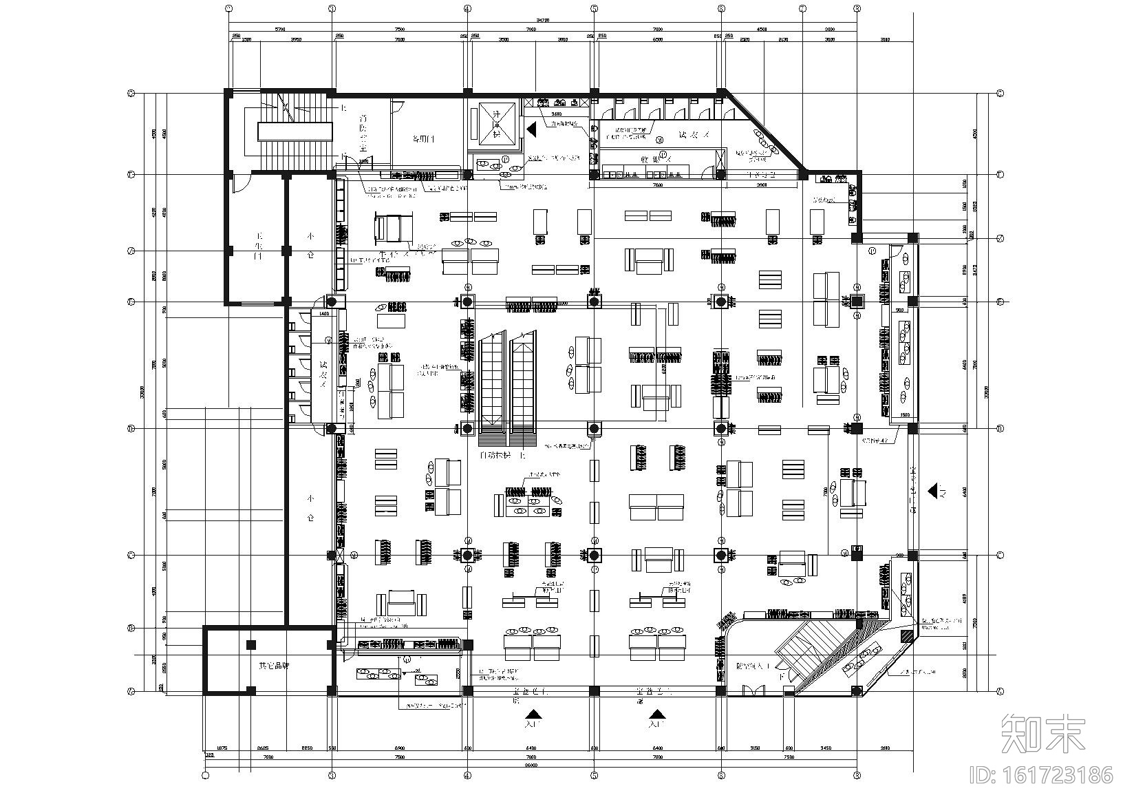 [武汉]美特斯邦威武汉旗舰店施工图+效果图施工图下载【ID:161723186】