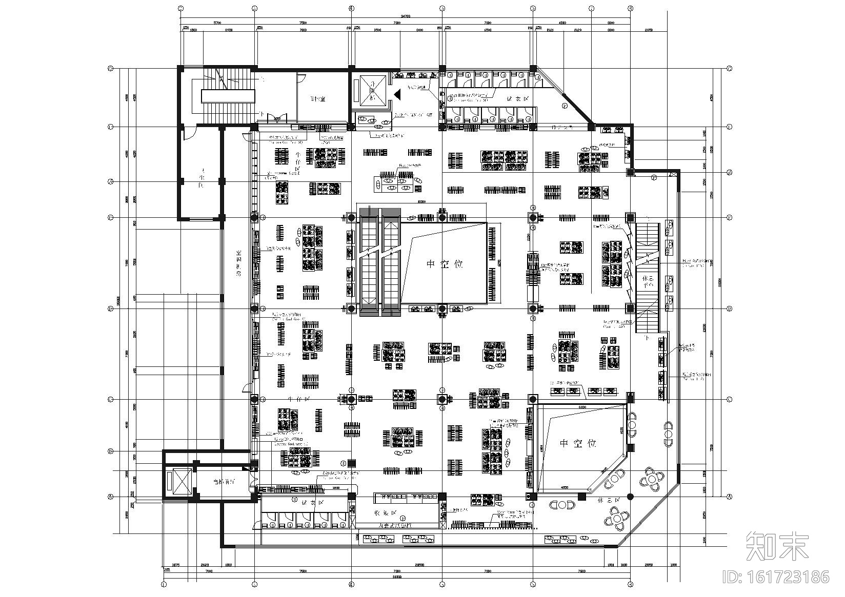 [武汉]美特斯邦威武汉旗舰店施工图+效果图cad施工图下载【ID:161723186】