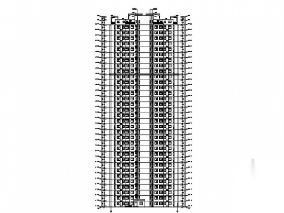 [安徽]现代风格98米高层安置区建筑施工图（共16栋建筑...cad施工图下载【ID:168462120】
