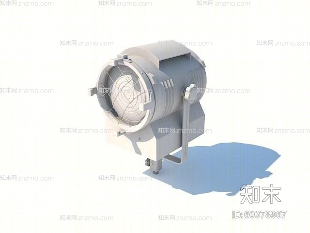 现代铁艺筒灯射灯3D模型下载【ID:60378967】