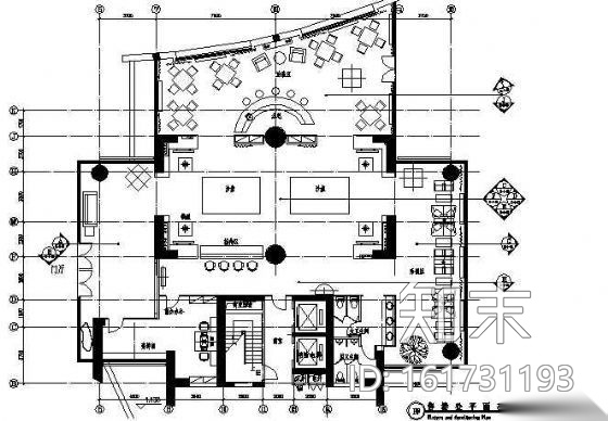 售楼处装修图纸cad施工图下载【ID:161731193】