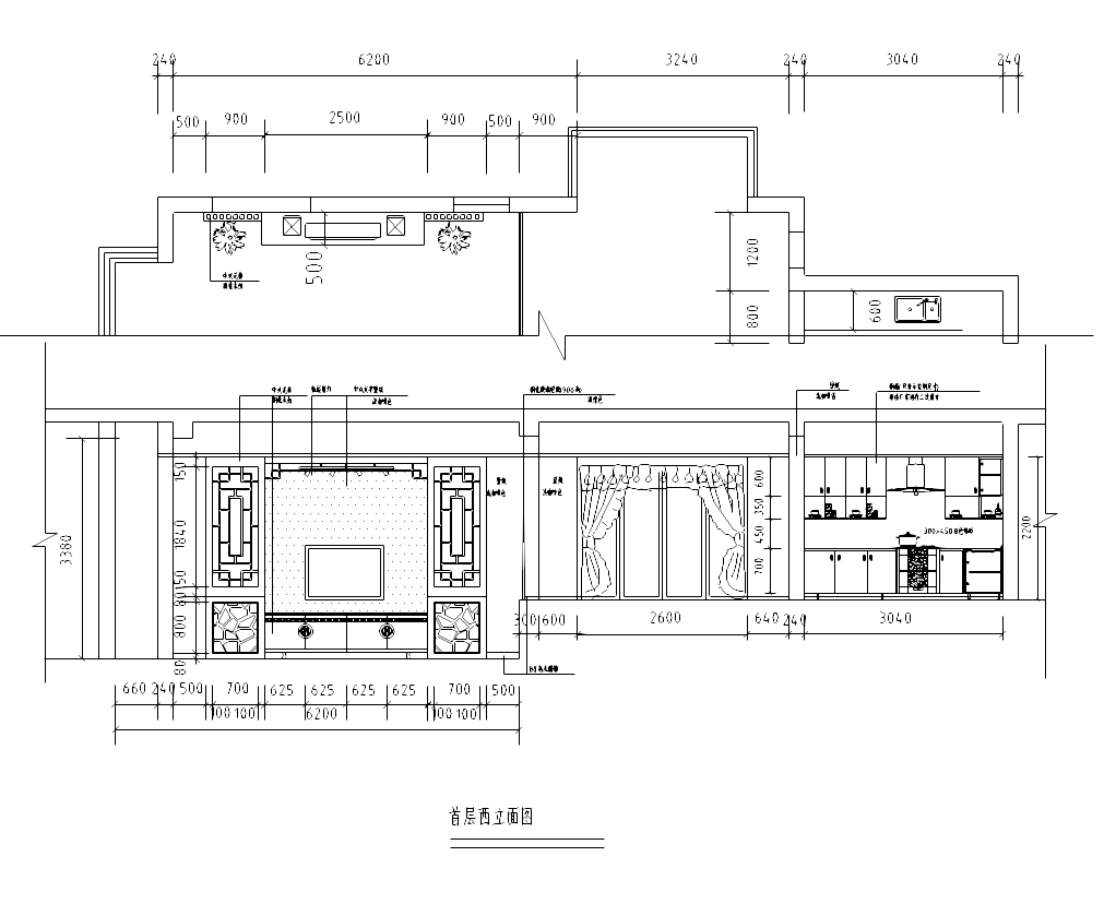 [青海]双层别墅中式风格装修施工图(含效果图)cad施工图下载【ID:161779199】