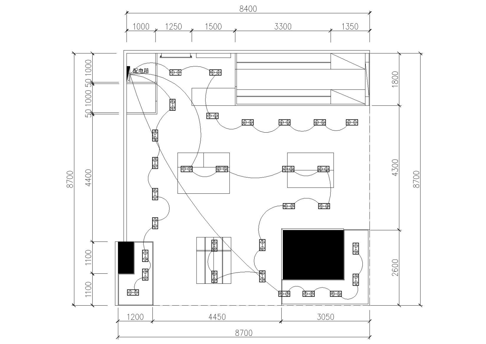 76平方服装专卖店设计施工图_附效果图cad施工图下载【ID:160416125】