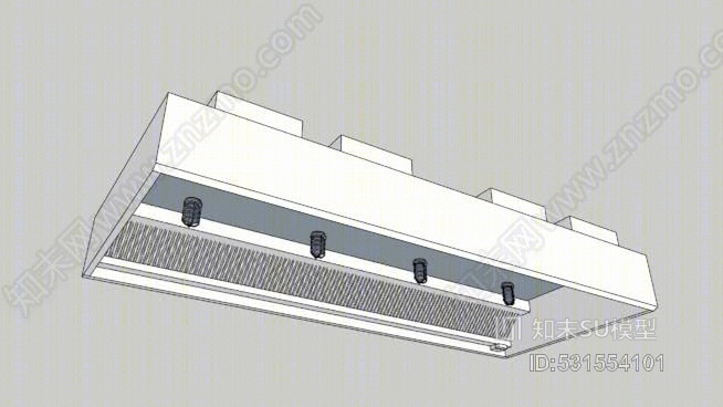 商用厨房排气罩W/MUASU模型下载【ID:531554101】