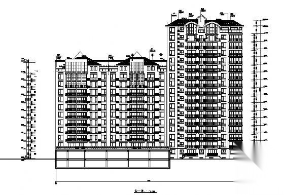 唐山天元帝景住宅小区121＃楼建筑施工图cad施工图下载【ID:149573102】