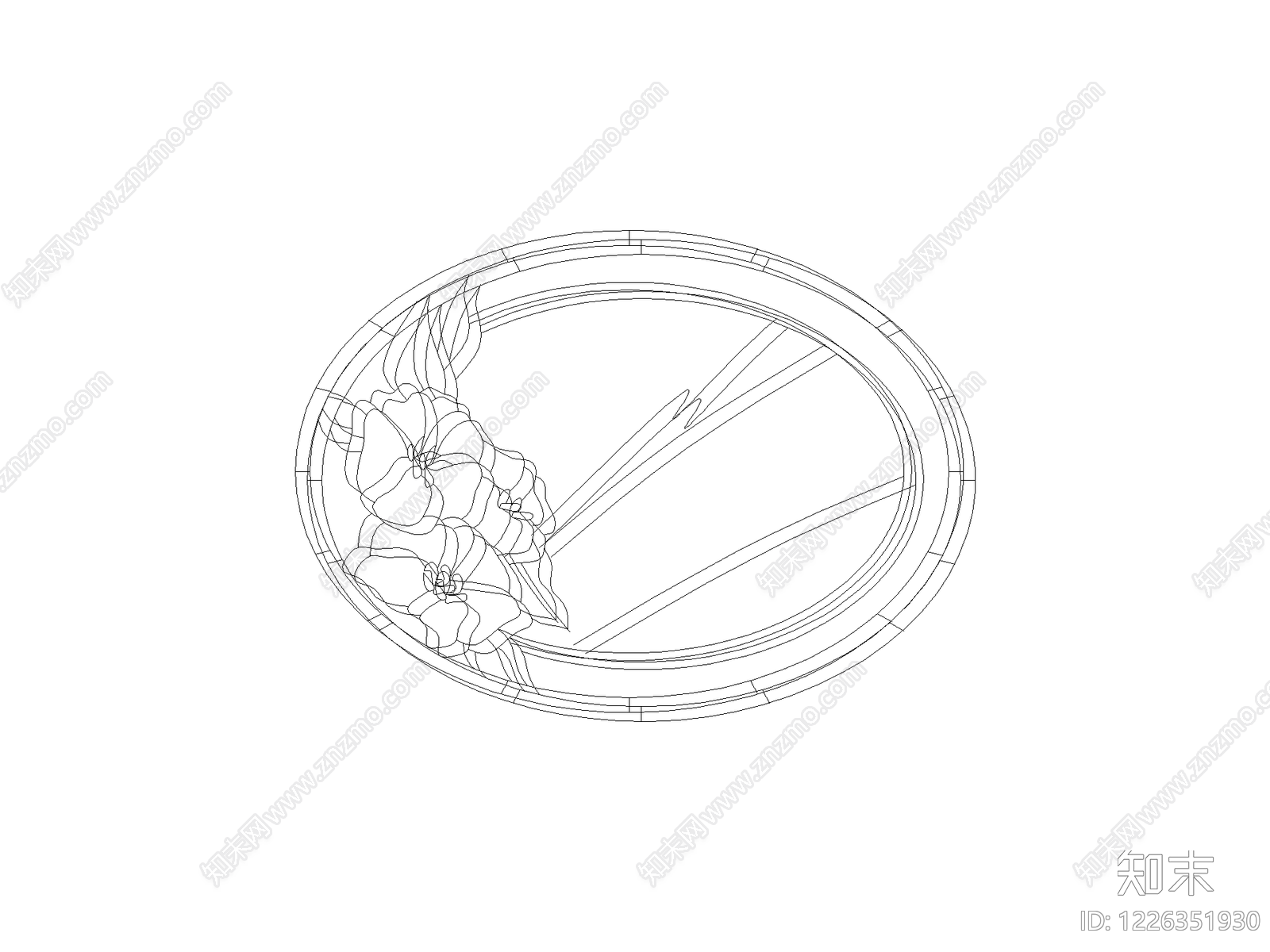 现代雕塑装饰构件CAD图纸