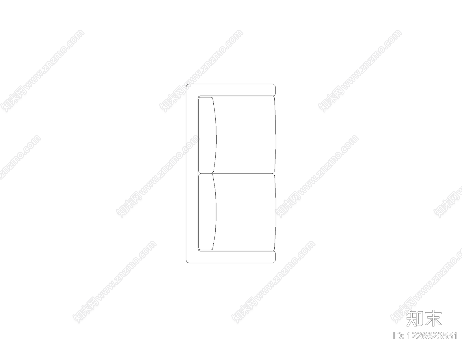 现代,意式沙发CAD图纸