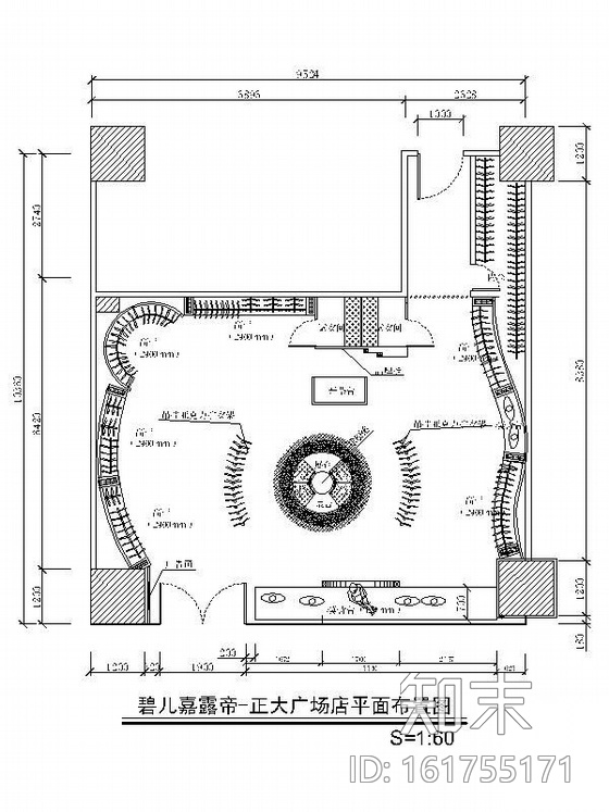 某品牌服装专卖店装修设计图cad施工图下载【ID:161755171】