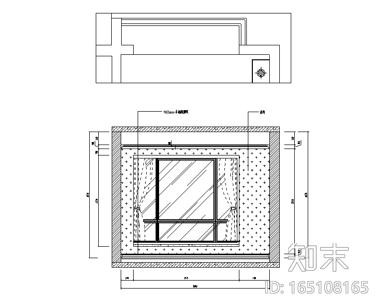 浮光之域|海归派轻奢风样板间设计施工图（附效果图）cad施工图下载【ID:165108165】