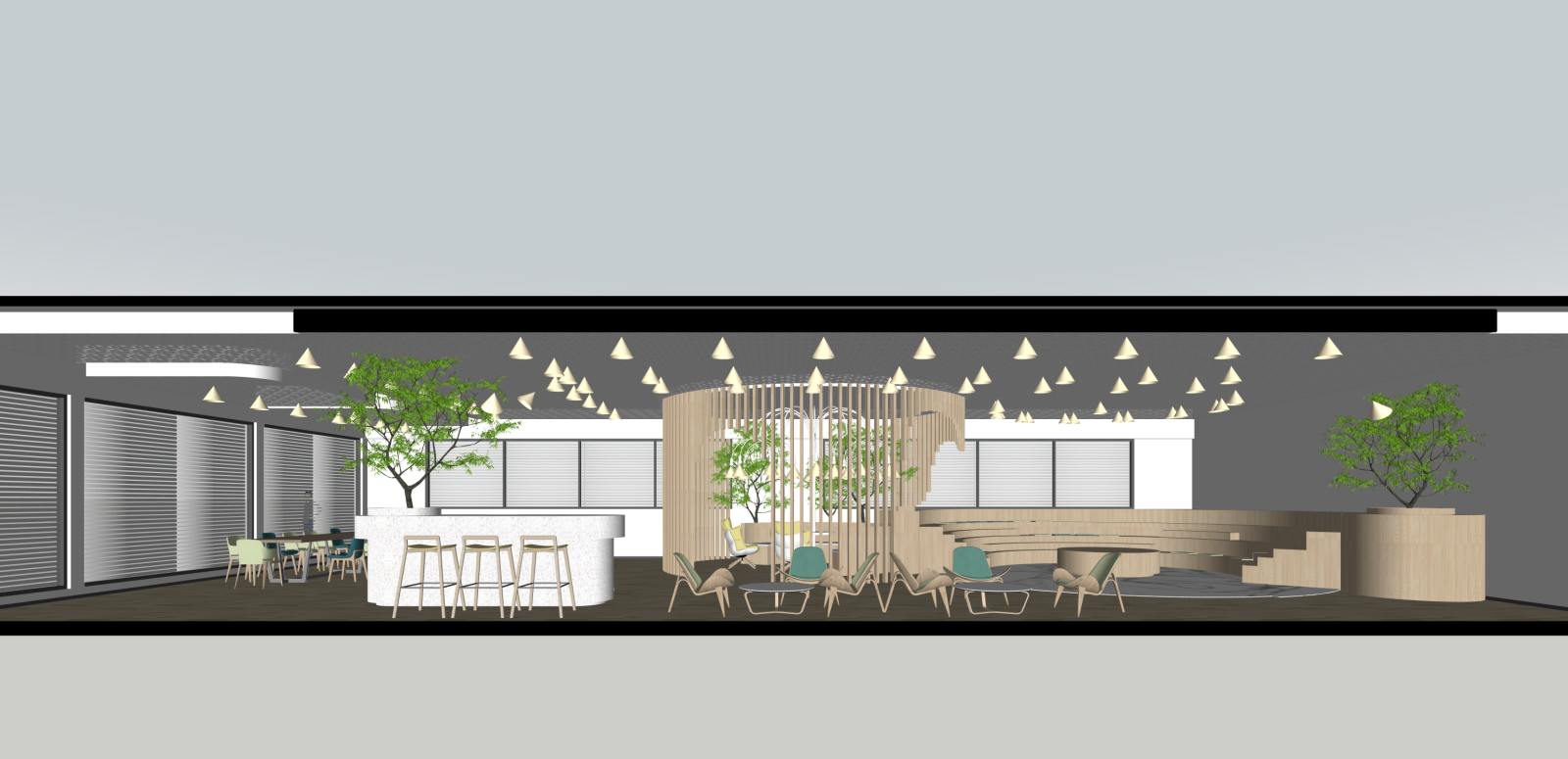 现代书店SU模型下载【ID:1215962509】