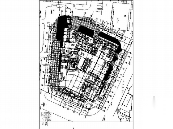 [上海]现代风格高层三级甲等人民医院建筑施工图（知名设...cad施工图下载【ID:166208143】