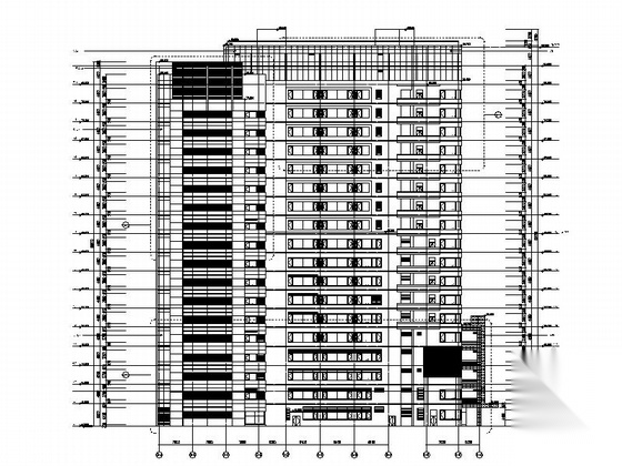 [上海]现代风格高层三级甲等人民医院建筑施工图（知名设...cad施工图下载【ID:166208143】