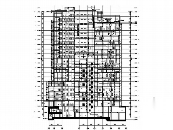 [上海]现代风格高层三级甲等人民医院建筑施工图（知名设...cad施工图下载【ID:166208143】