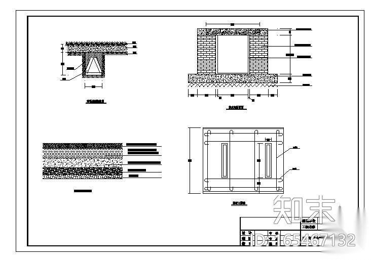 某足球场排水平面图及大样图cad施工图下载【ID:165467132】