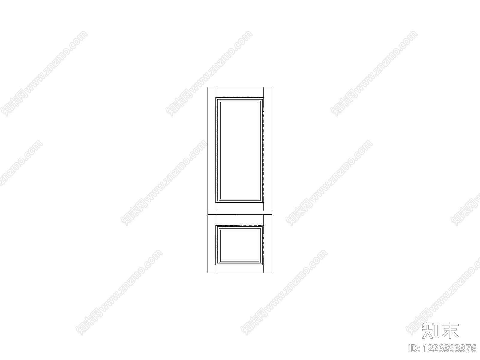内门系统cad施工图下载【ID:1226393376】