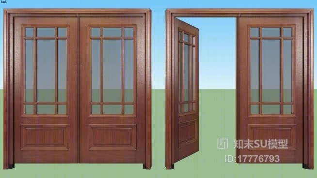 双开门SU模型下载【ID:17776793】
