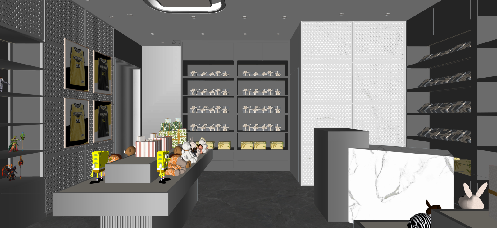 现代玩具礼品店SU模型下载【ID:1222283287】