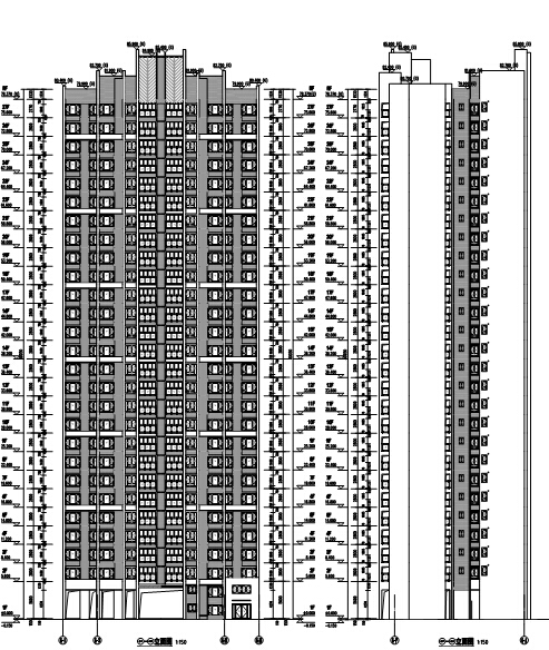 [浙江]17栋住宅建筑设计方案图（含地下室等专业图纸）施工图下载【ID:167915162】