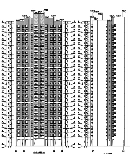 [浙江]17栋住宅建筑设计方案图（含地下室等专业图纸）施工图下载【ID:167915162】