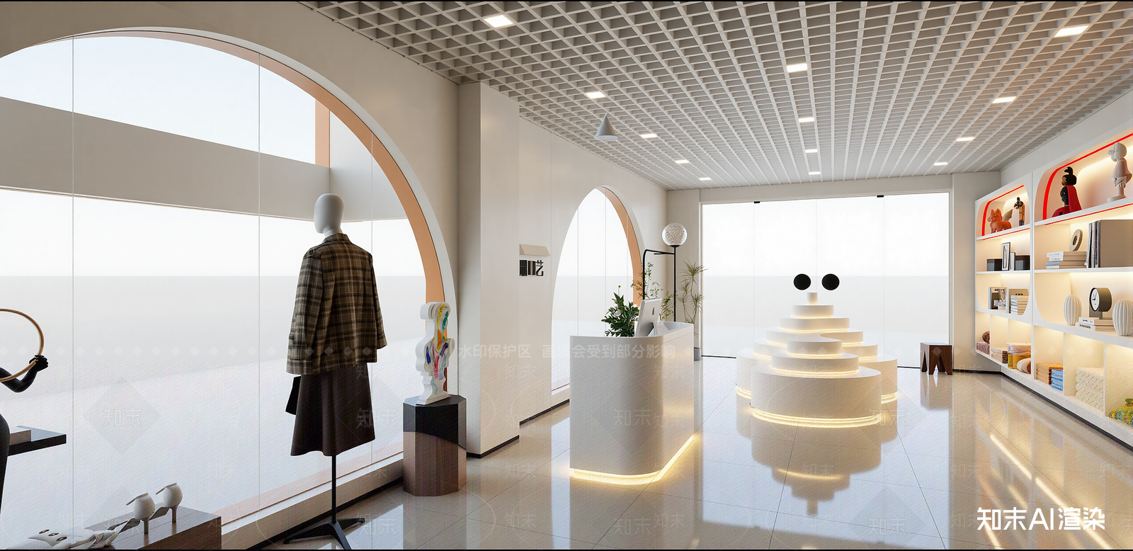 现代家居专卖店SU模型下载【ID:1215978648】