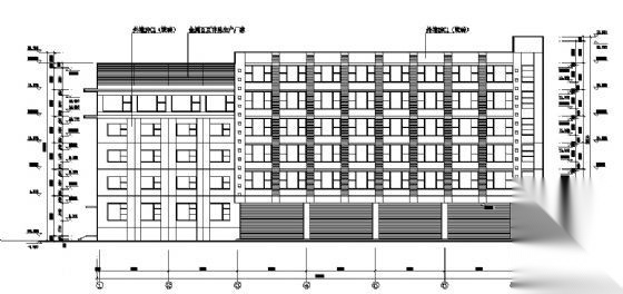 某六层宿舍楼建筑施工图cad施工图下载【ID:149572127】