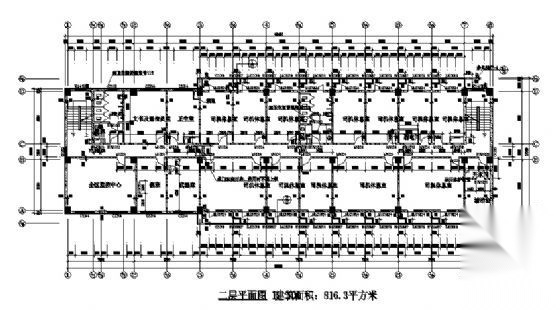 某六层宿舍楼建筑施工图cad施工图下载【ID:149572127】