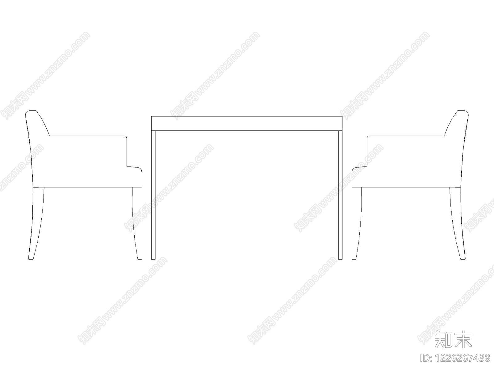 桌椅CAD图纸