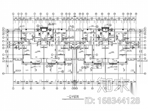 [湖南]六层砖混结构住宅楼结构施工图cad施工图下载【ID:168344128】