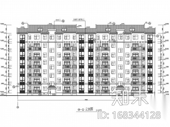 [湖南]六层砖混结构住宅楼结构施工图cad施工图下载【ID:168344128】